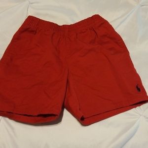 Red kids shorts